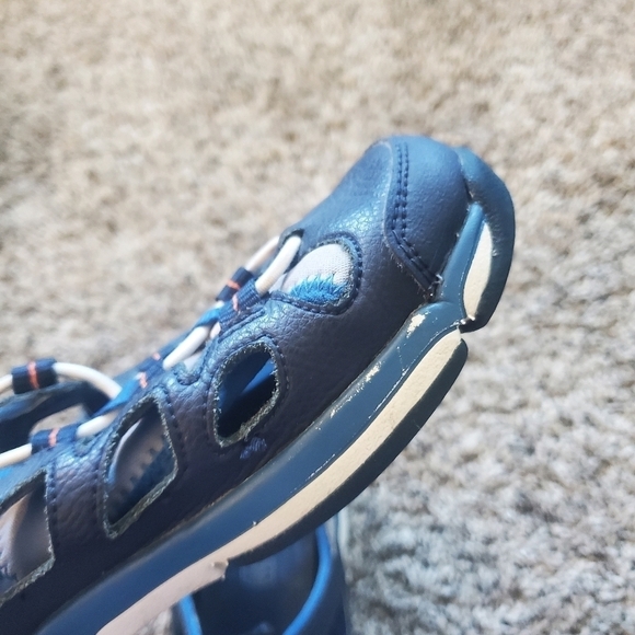 Clarks 13 WPrivo Lt. Blue Sport Sandals Trail Hiking Water Shoes kids. - Picture 7 of 10